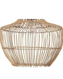 Candeeiro De Teto Em Rattan Cor Natural Mazowe
