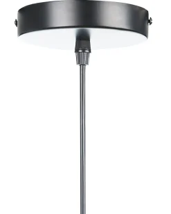 Candeeiro De Teto Em Rattan Cor Natural E Preto Bumi