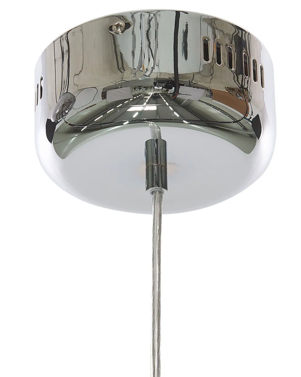 Candeeiro De Teto Em Vidro Prateado Beni L