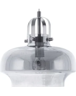 Candeeiro De Teto Em Vidro Cinzento Wiltz