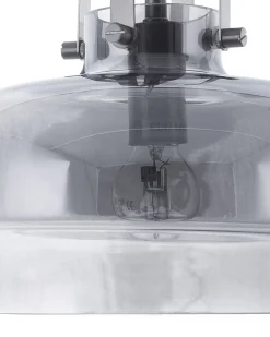 Candeeiro De Teto Em Vidro Cinzento Wiltz