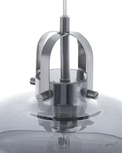 Candeeiro De Teto Em Vidro Cinzento Wiltz