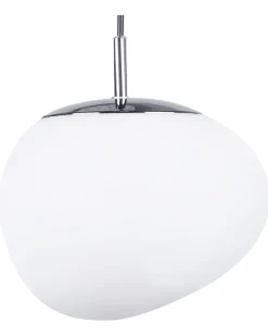 Candeeiro De Teto Em Vidro Branco Liffel