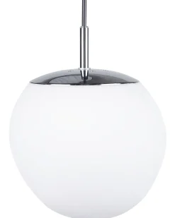 Candeeiro De Teto Em Vidro Branco Liffel