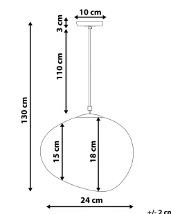 Candeeiro De Teto Em Vidro Branco Liffel