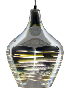 Candeeiro De Teto Em Vidro Cromado Sangone