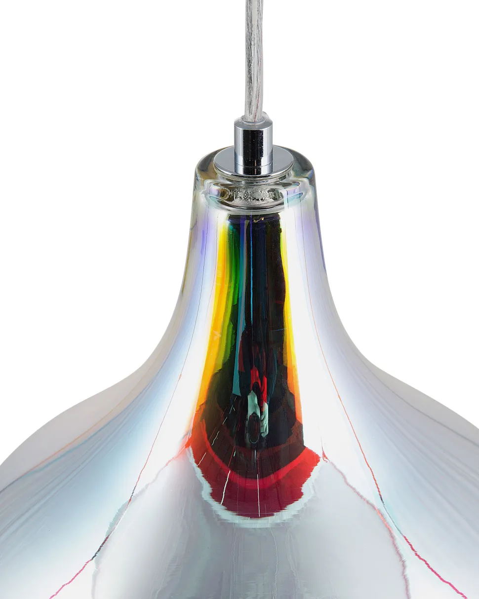 Candeeiro De Teto Em Vidro Cromado Sangone