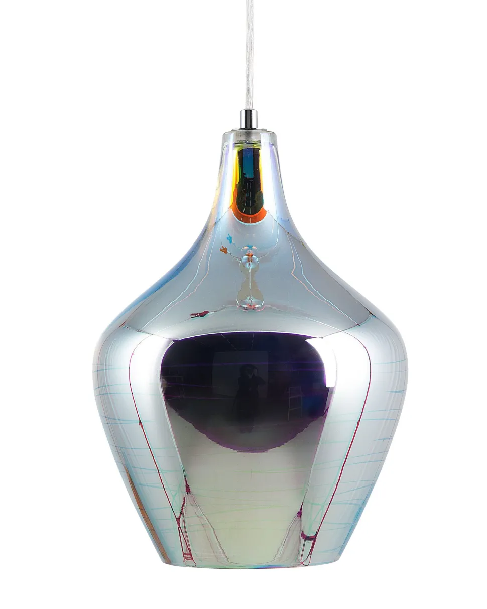 Candeeiro De Teto Em Vidro Cromado Sangone