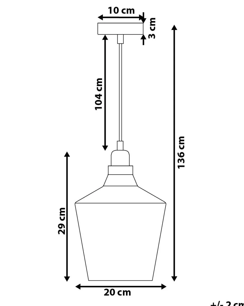 Candeeiro De Teto Em Vidro Cor De Ambar Santon