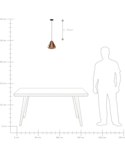 Candeeiro De Teto Em Vidro E Metal Em Cor Cobre Japura