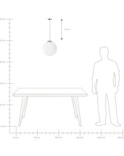 Candeeiro De Teto Em Vidro Branco Barrow L