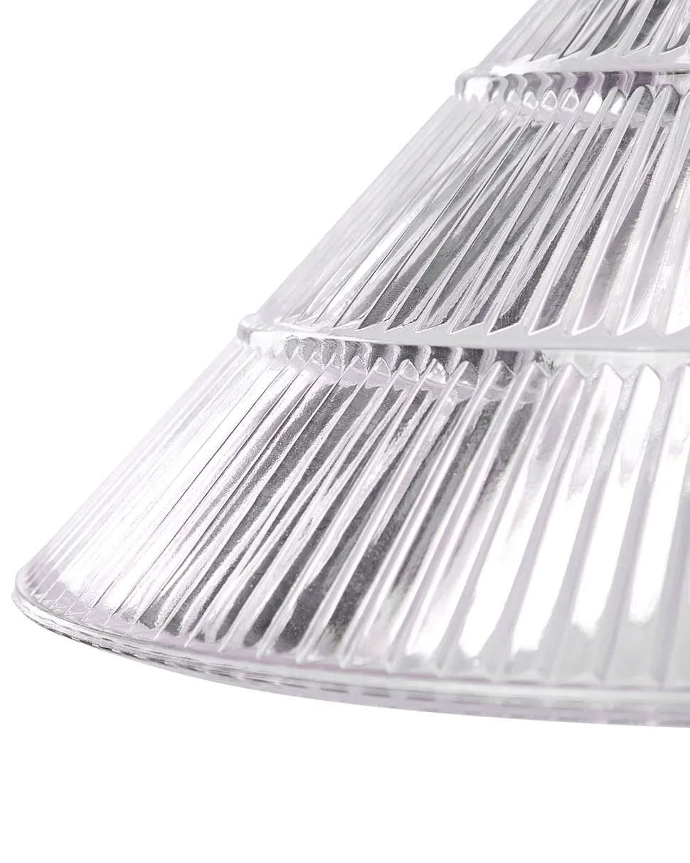 Candeeiro De Teto Em Vidro E Metal Cor De Cobre Curone