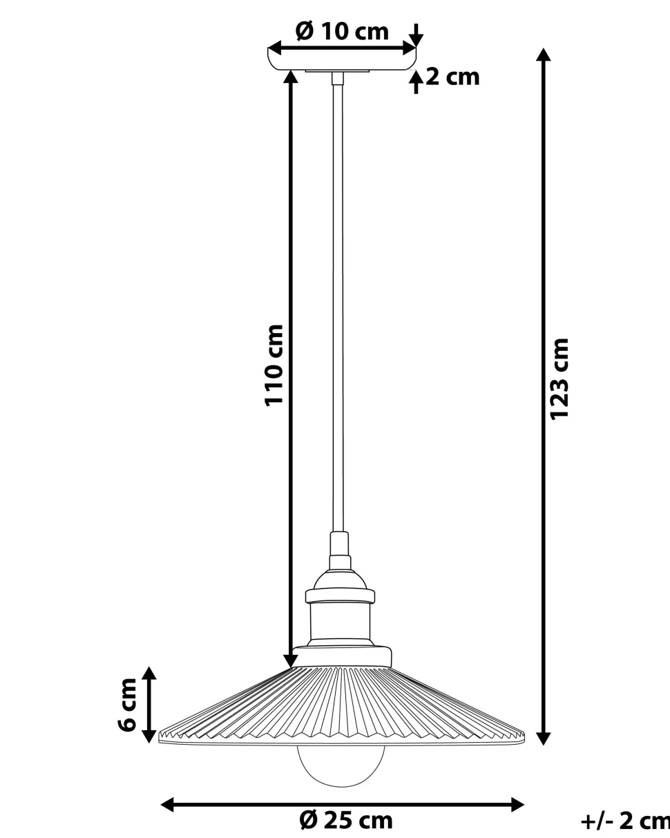 Candeeiro De Teto Em Vidro E Metal Cor De Cobre Curone