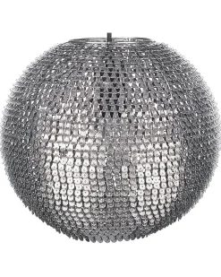 Candeeiro De Teto Esferico Prateado Seine