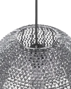 Candeeiro De Teto Esferico Prateado Seine