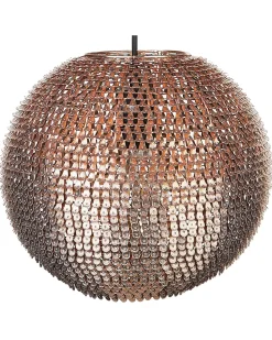 Candeeiro De Teto Esferico Cor De Cobre Seine