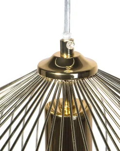 Candeeiro De Teto Geometrico Dourado Tordino