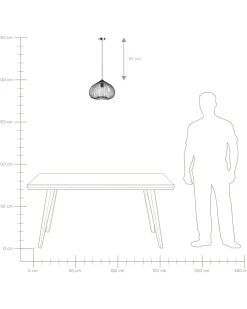 Candeeiro De Teto Geometrico Preto Tordino
