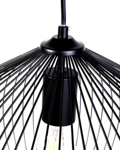 Candeeiro De Teto Geometrico Preto Tordino