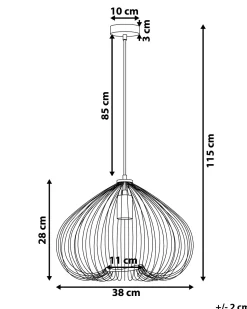 Candeeiro De Teto Geometrico Preto Tordino