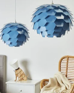 Candeeiro De Teto Grande Azul Segre