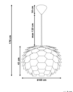 Candeeiro De Teto Grande Rosa Segre