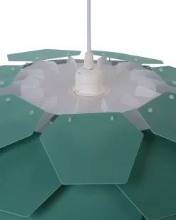 Candeeiro De Teto Grande Verde Escuro Segre