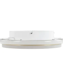 Candeeiro De Teto Led 64 Cm Metal Branco E Dourado Taping