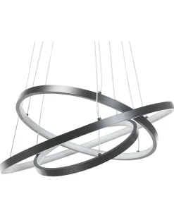 Candeeiro De Teto Led Em Metal Preto Atrek