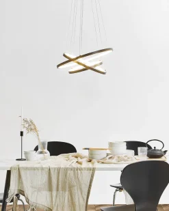 Candeeiro De Teto Led Em Metal Preto Atrek