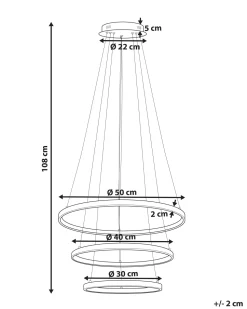 Candeeiro De Teto Led Em Metal Preto Atrek