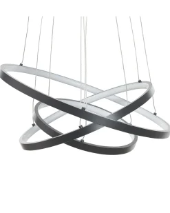 Candeeiro De Teto Led Em Metal Preto Atrek