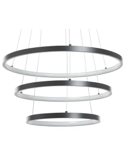 Candeeiro De Teto Led Em Metal Preto Atrek