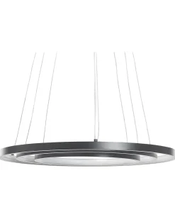 Candeeiro De Teto Led Em Metal Preto Atrek