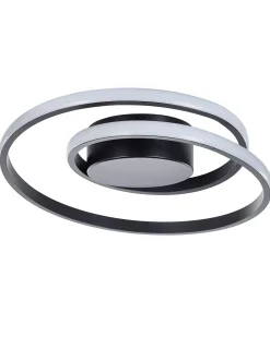 Candeeiro De Teto Led Em Metal Preto Naryn