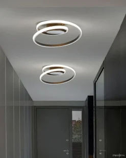 Candeeiro De Teto Led Em Metal Preto Naryn