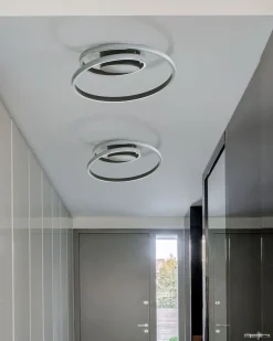 Candeeiro De Teto Led Em Metal Preto Naryn