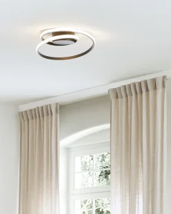 Candeeiro De Teto Led Em Metal Preto Naryn