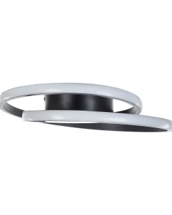 Candeeiro De Teto Led Em Metal Preto Naryn