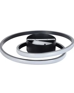 Candeeiro De Teto Led Em Metal Preto Naryn