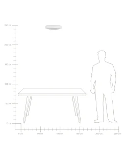 Candeeiro De Teto Led Em Metal Branco Arli