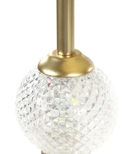 Candeeiro De Teto Led Em Metal Dourado Yowaka