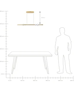 Candeeiro De Teto Led Em Metal Dourado Feale