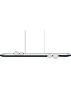 Candeeiro De Teto Led Em Metal Preto Feale