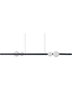 Candeeiro De Teto Led Em Metal Preto Feale