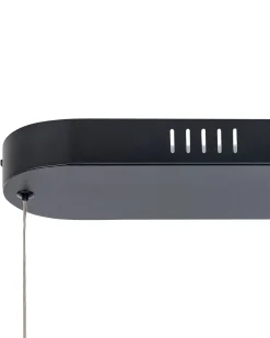 Candeeiro De Teto Led Em Metal Preto Feale