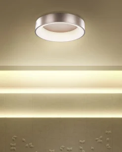 Candeeiro De Teto Led Em Metal Castanho Claro Dawei