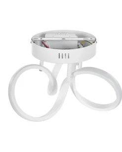 Candeeiro De Teto Led Em Metal Branco Mongo