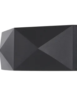 Candeeiro De Teto Led Em Metal Preto Svay