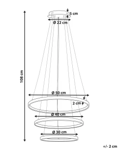 Candeeiro De Teto Led Em Metal Rosa Dourado Atrek